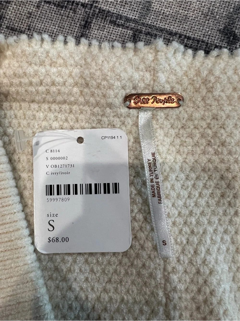 Free People chunky cream